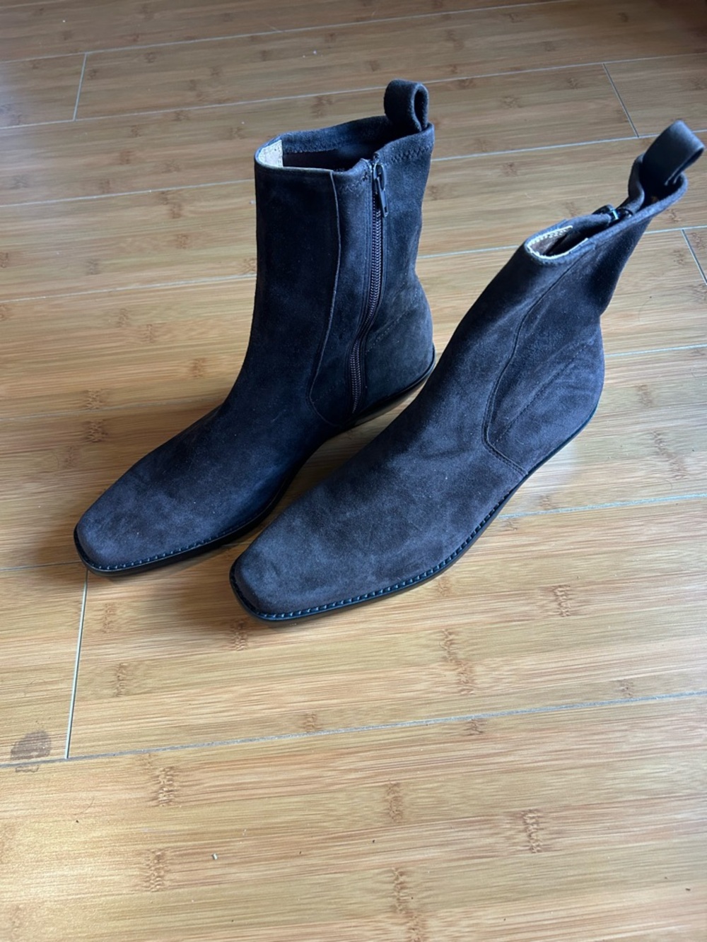 Madewell Idris Suede Ankle Boots Women's Dark Brown Chocolate